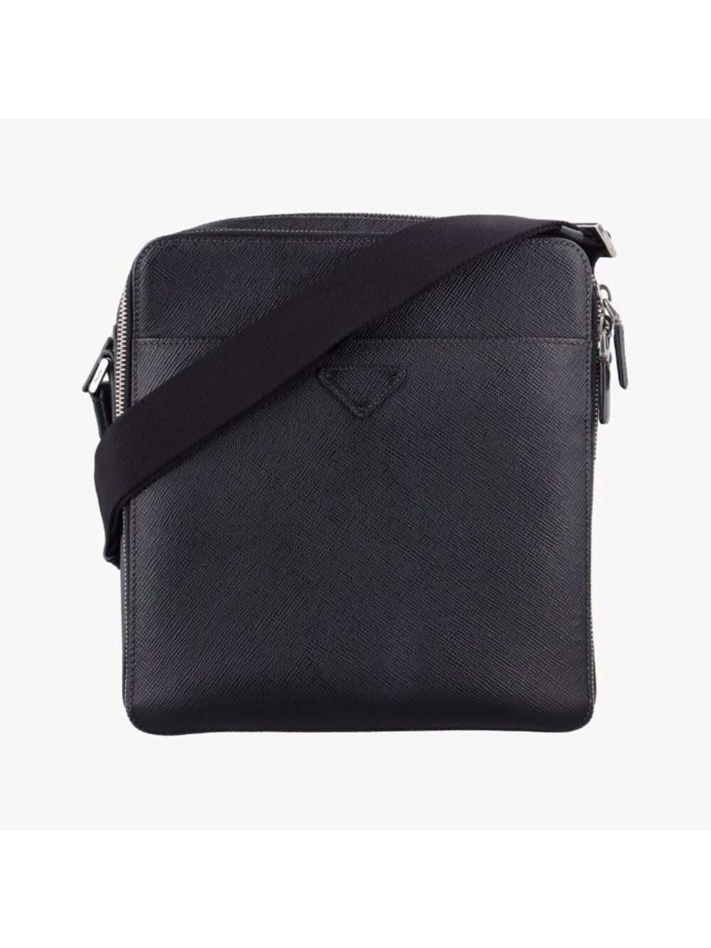Prada Messenger Black Saffiano Leather